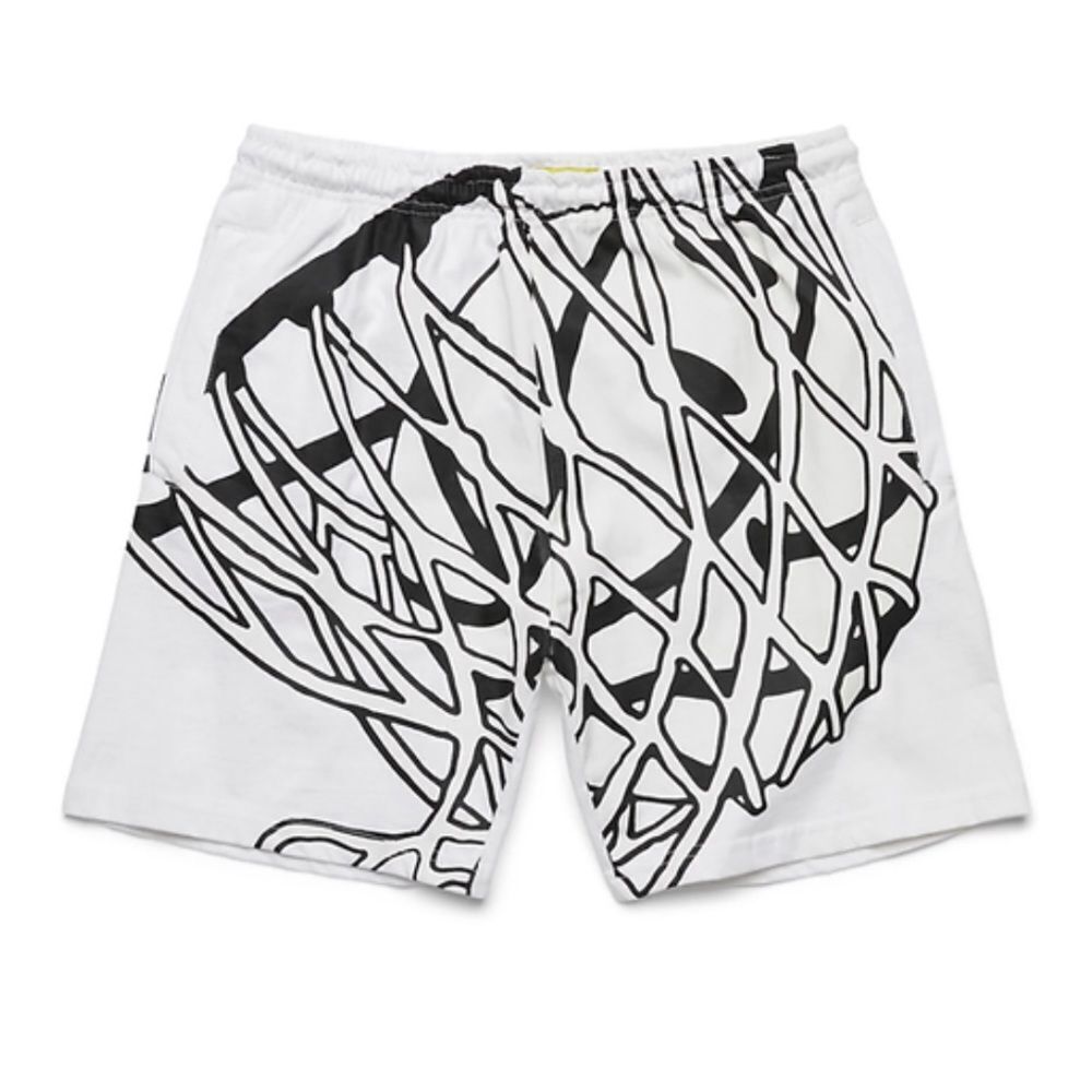 Market Smiley In‎ the Net UV Shorts White Black Size Small